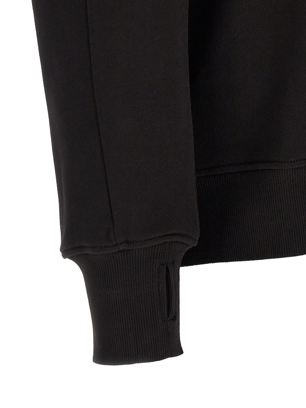 Black Cotton Sweatshirt