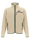 Beige Polyester Full-Length Jacket