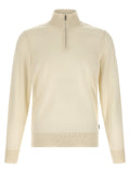 Beige Virgin Wool Cardigan