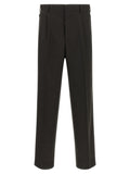 Brown Polyester Dress Pants