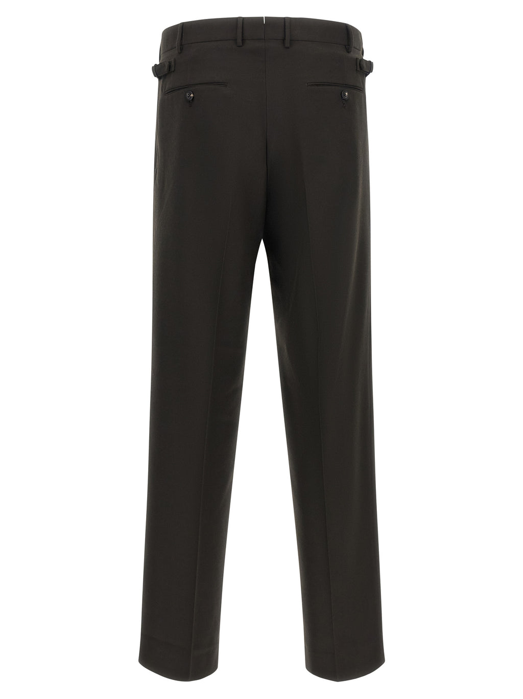 Brown Polyester Dress Pants