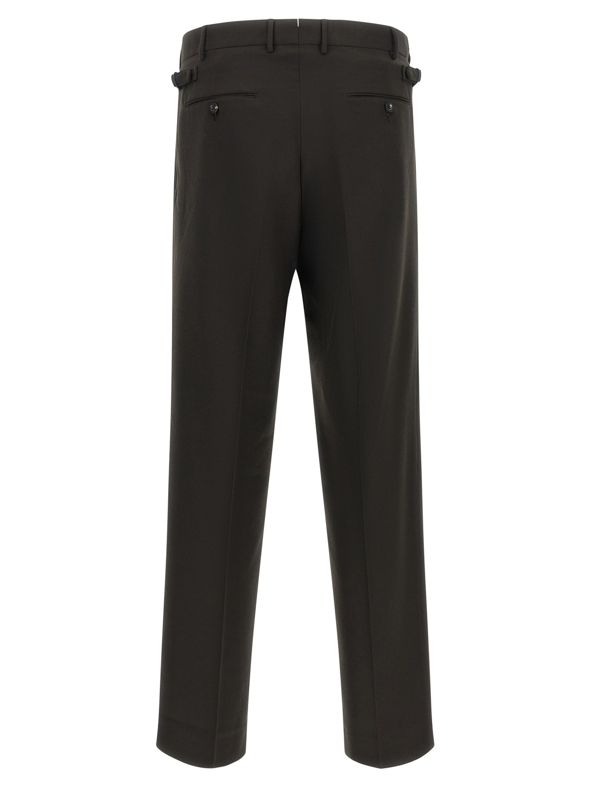 Brown Polyester Dress Pants