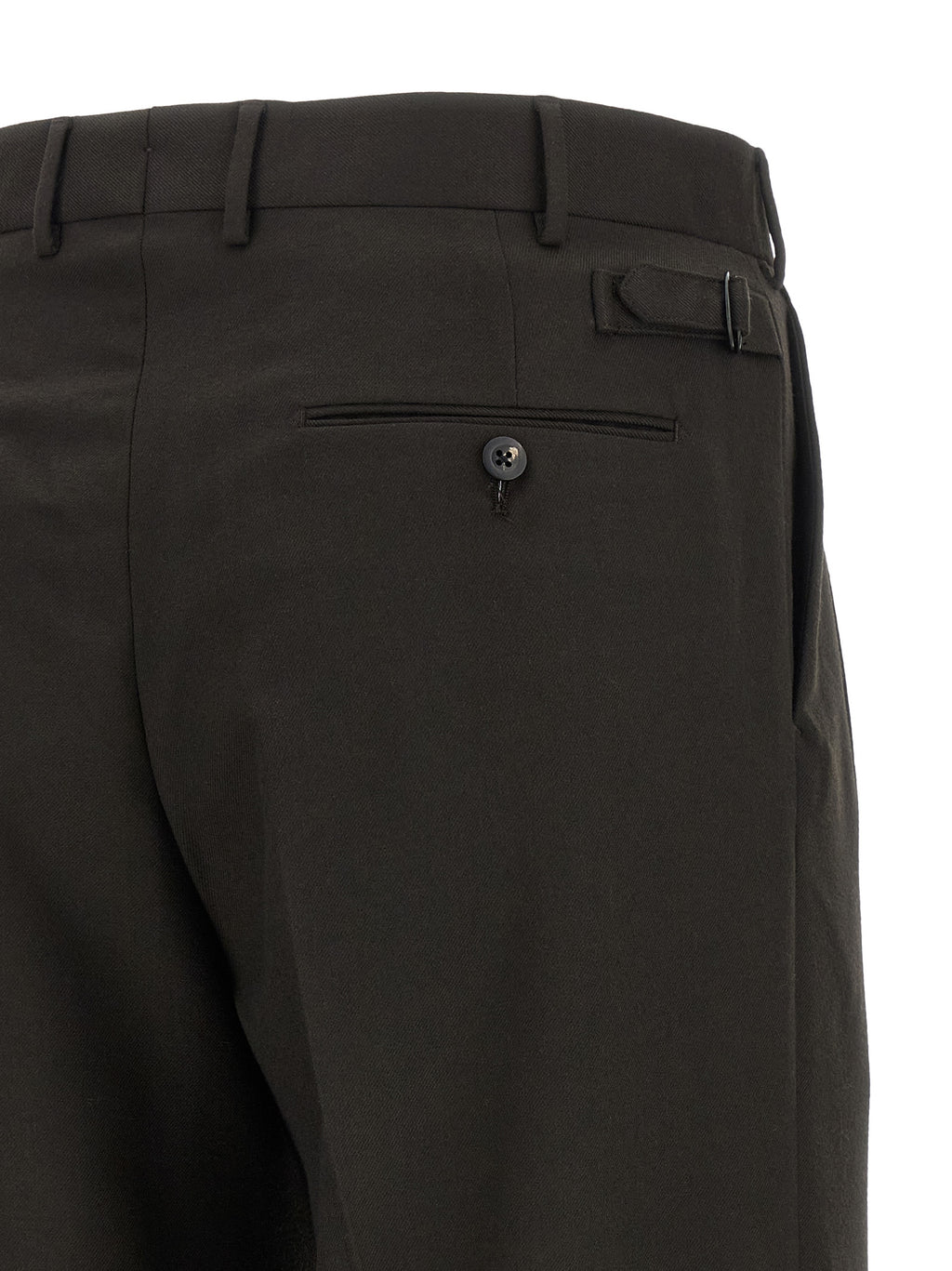 Brown Polyester Dress Pants