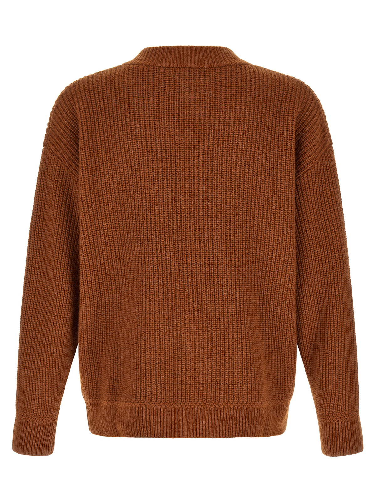 Brown Merino Wool Cardigan