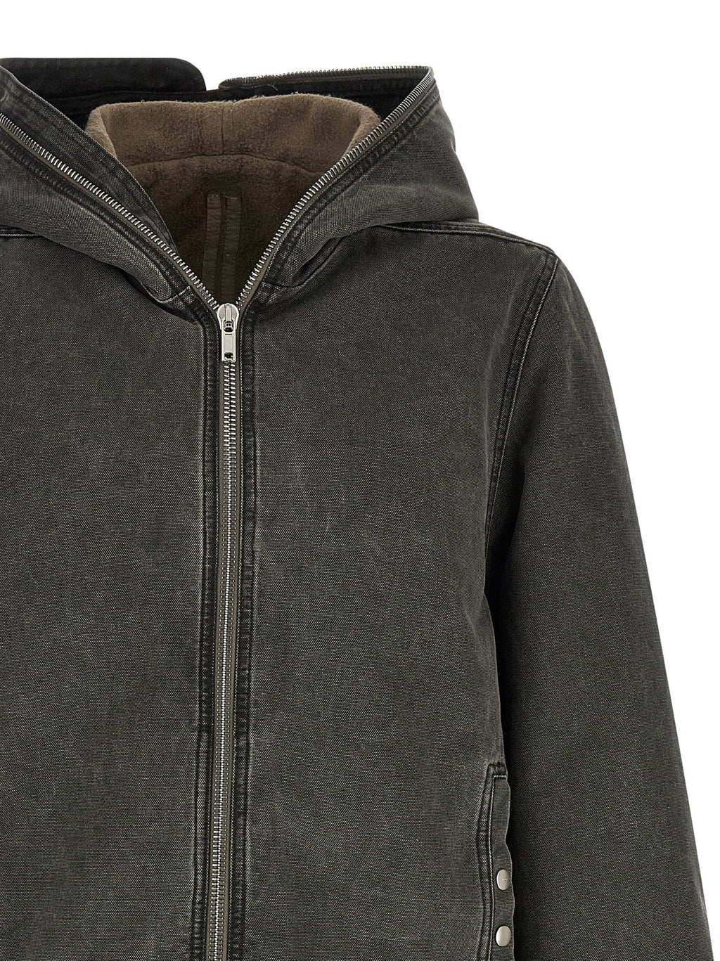 DRKSHDW Grey Cotton Long Jacket