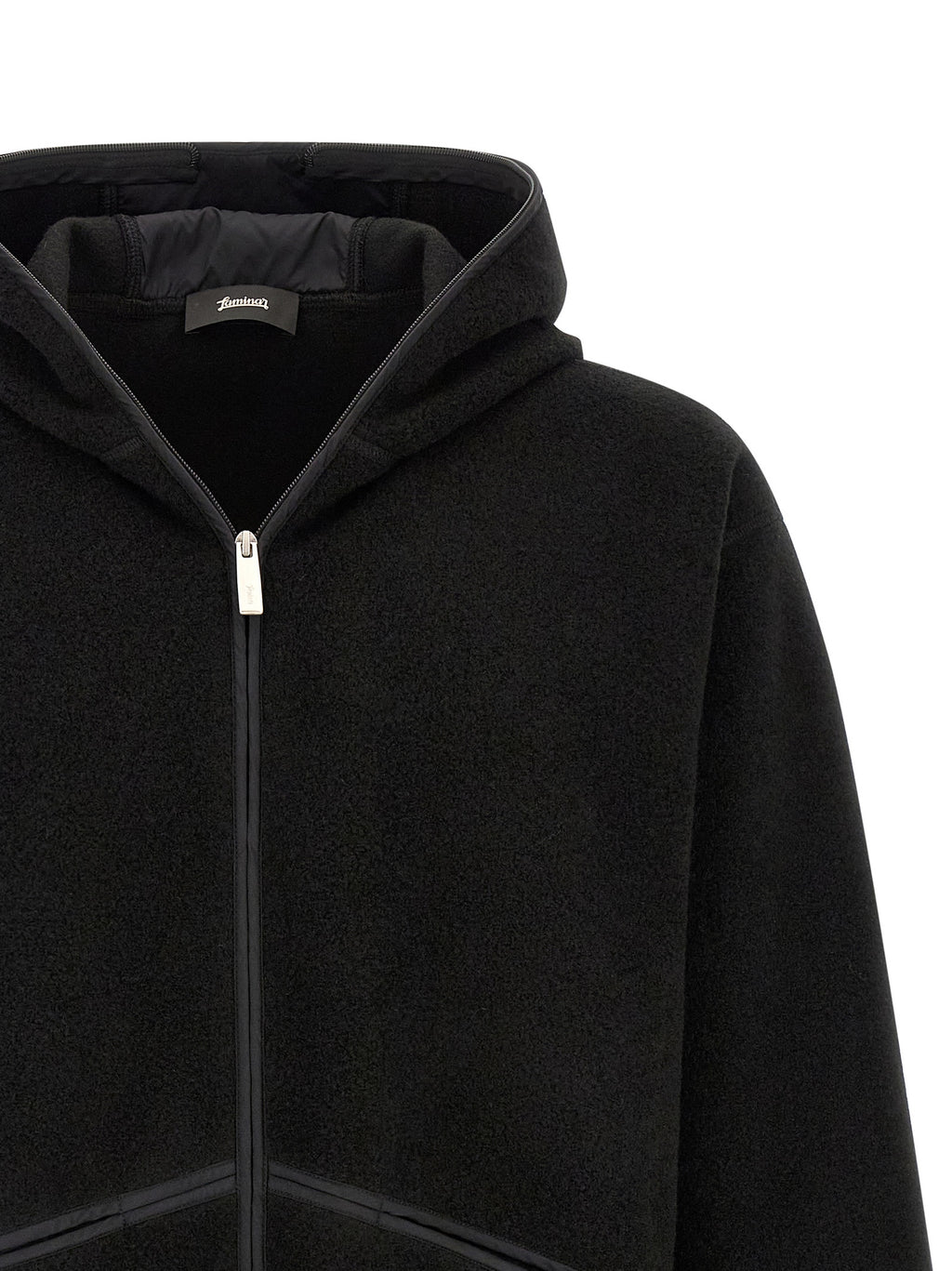 Black Polyester Shell Jacket
