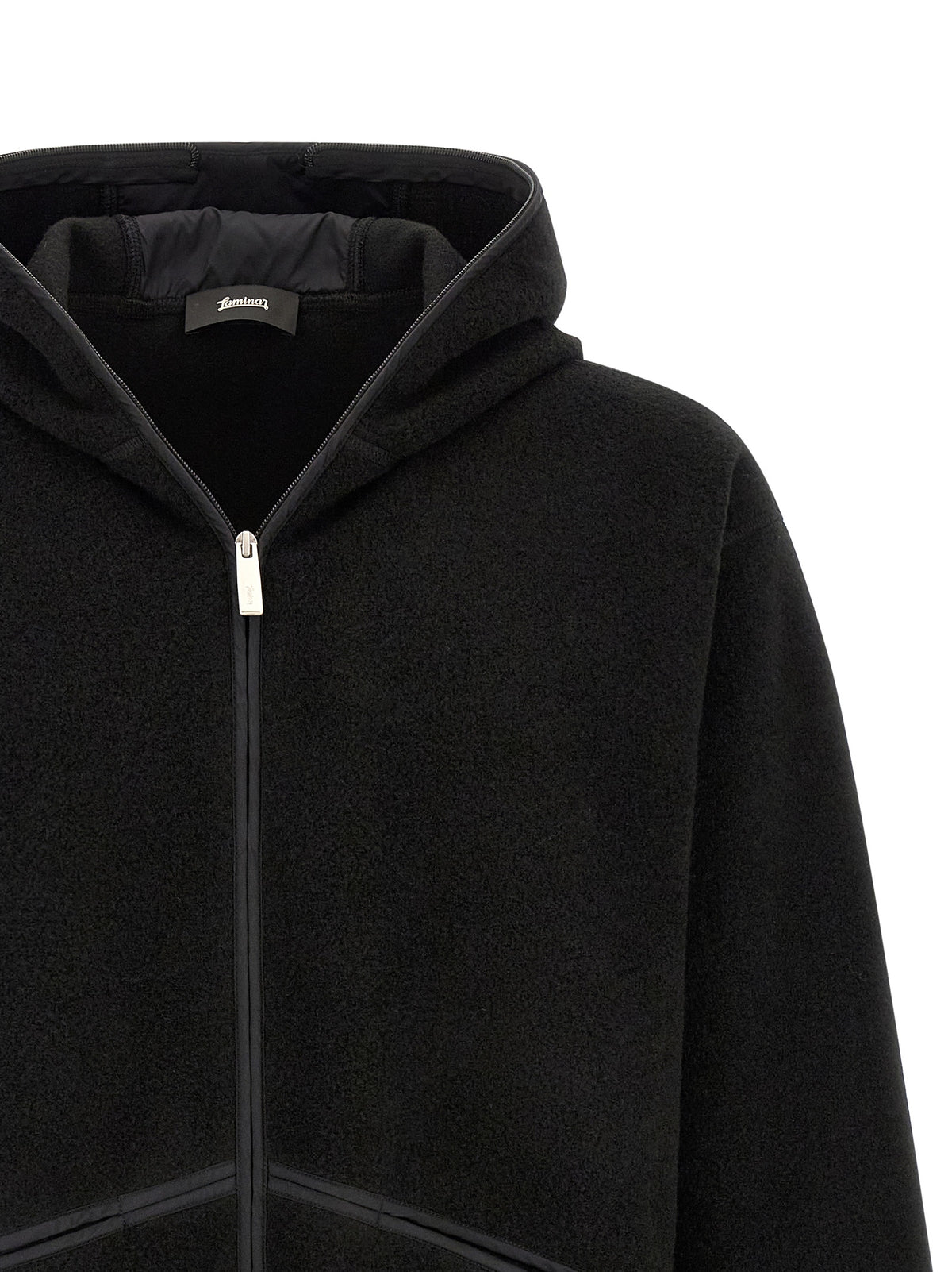 Black Polyester Shell Jacket