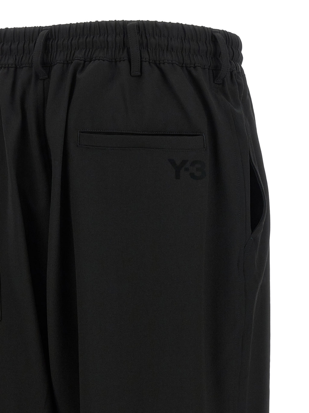 Black Wool Casual Pants