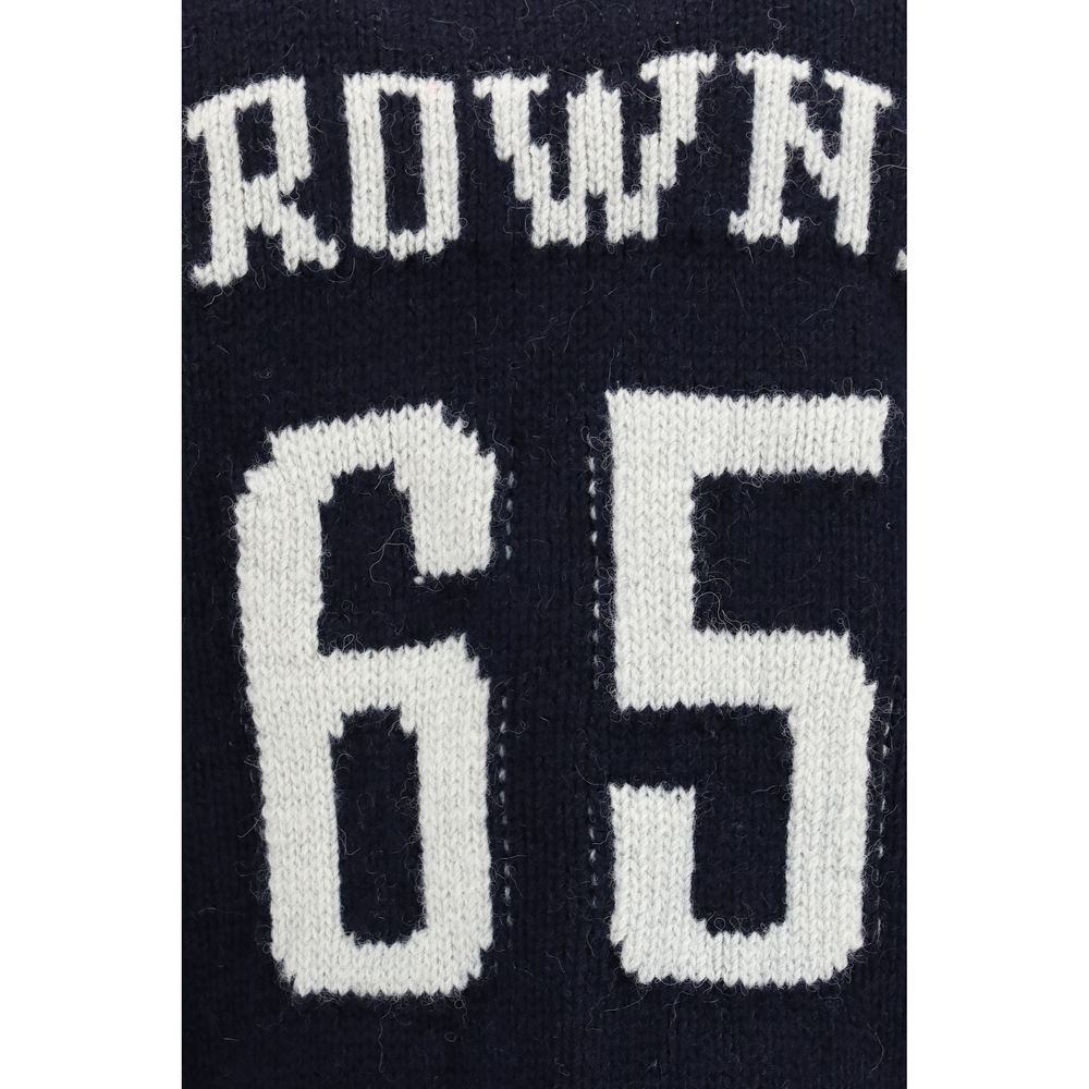 Thom Browne Blue Wool Cardigan