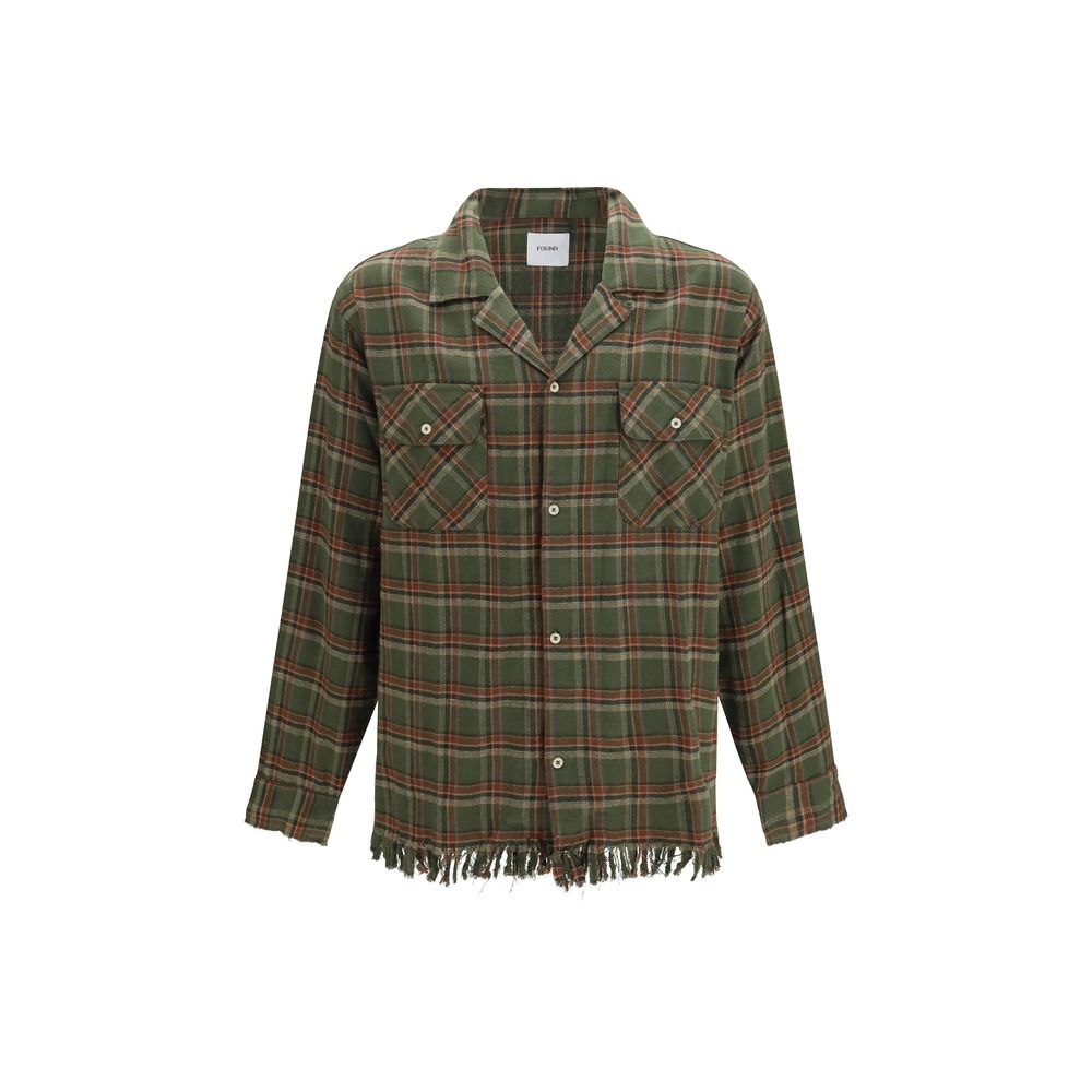 Bicolor Cotton Pattern Shirt