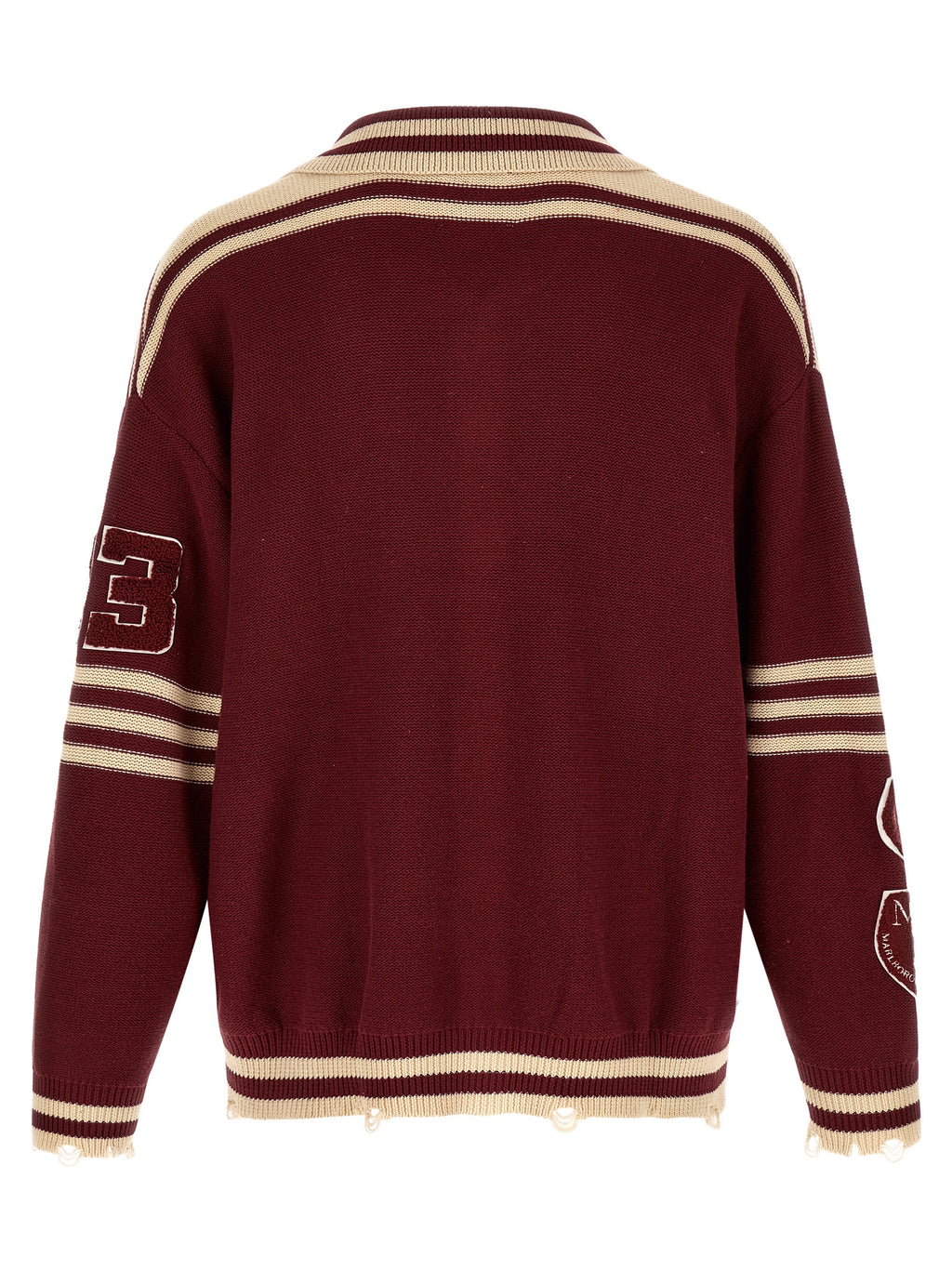 Found Bordeaux Cotton Cardigan