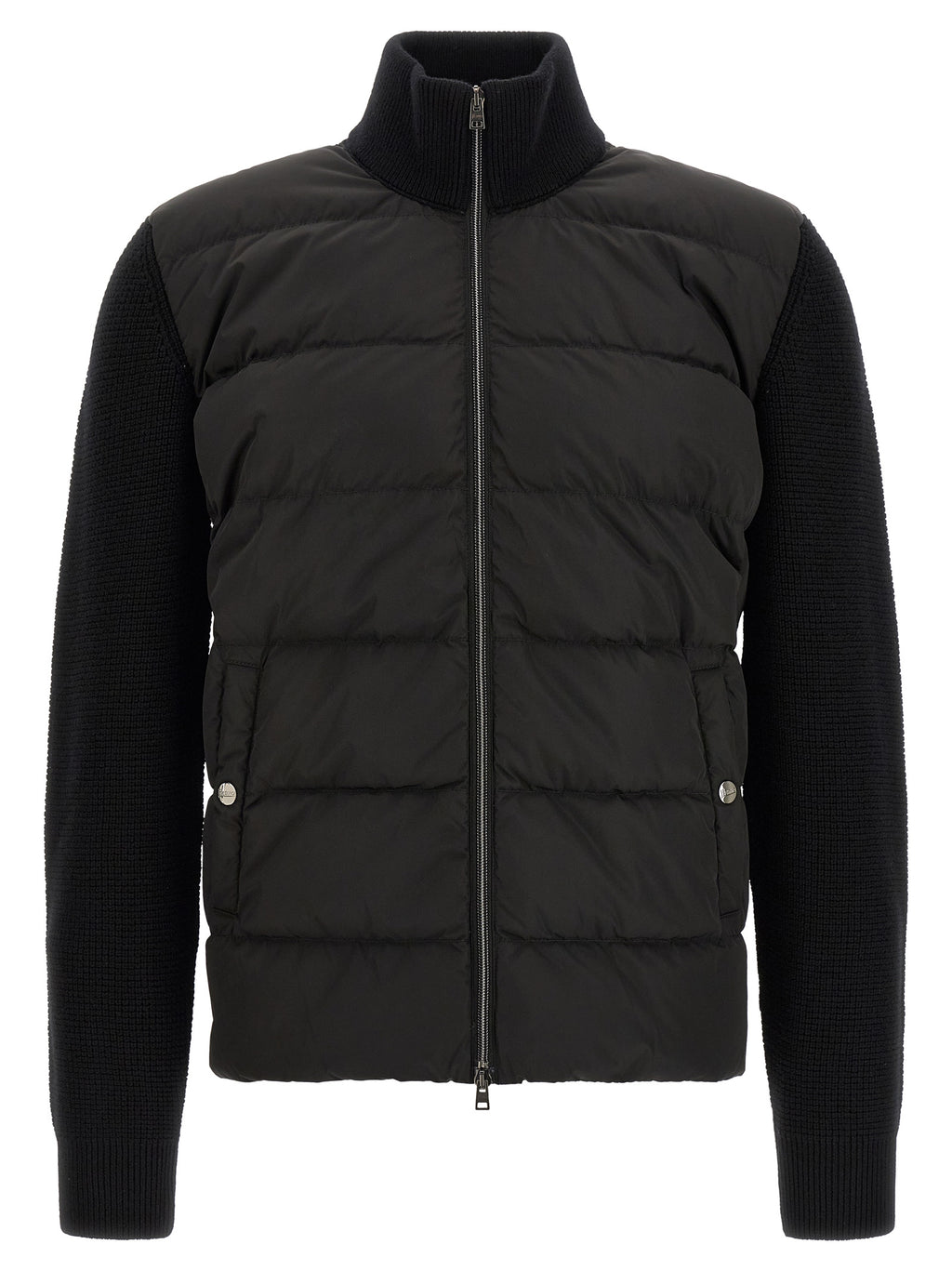 Black Wool Full-Length Jacket