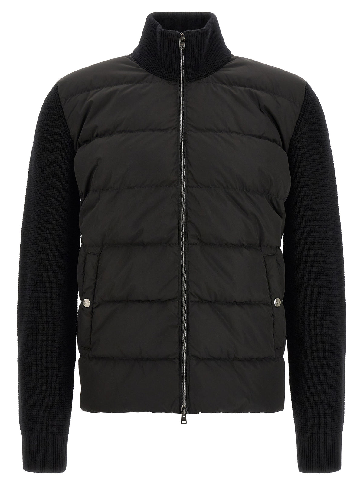 Black Wool Full-Length Jacket