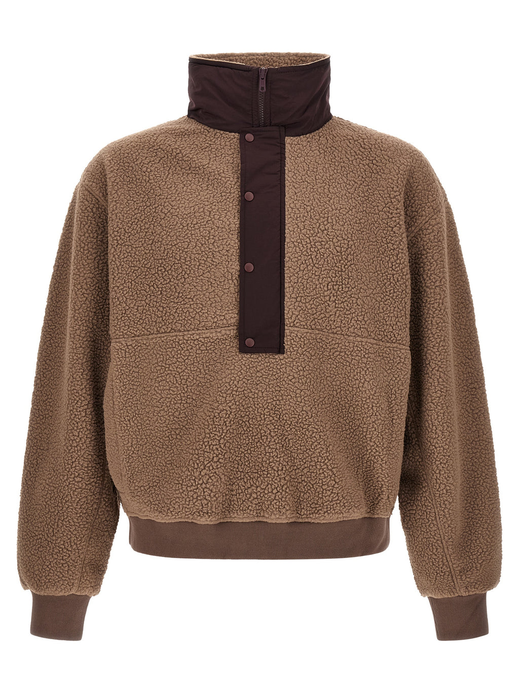 Brown Polyester Sweatshirt