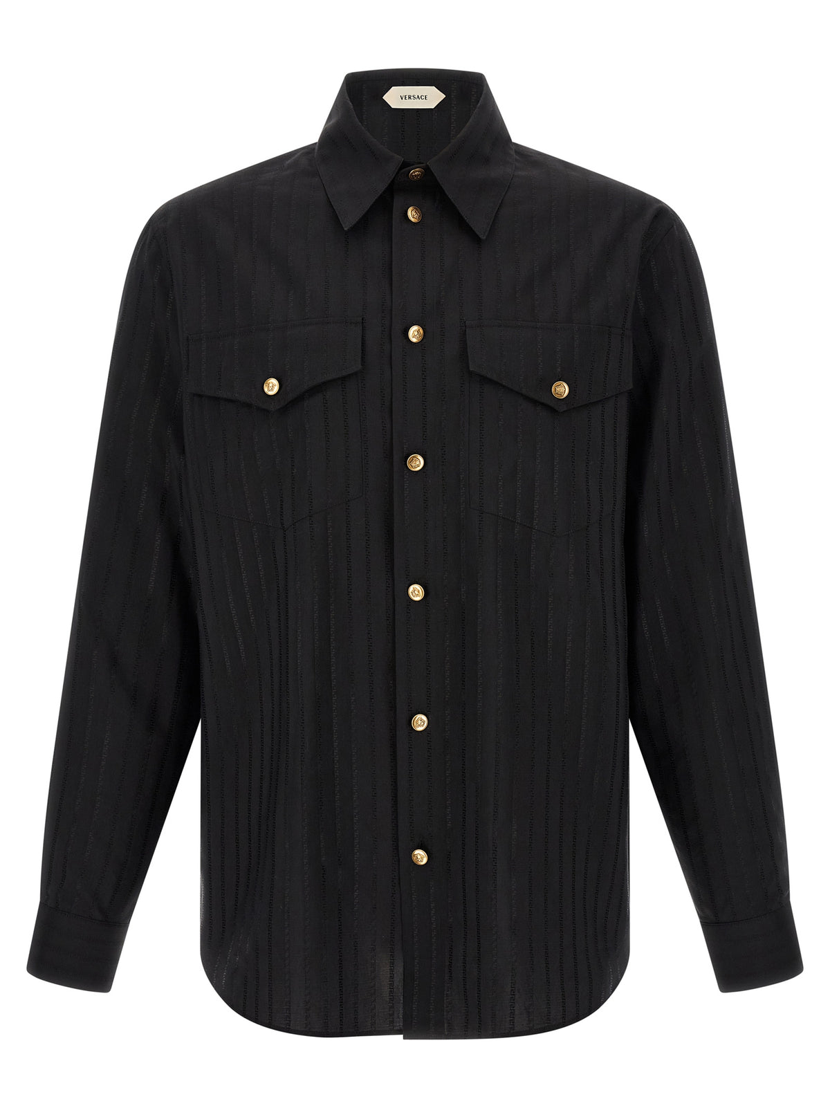 Versace Black Cotton Shirt
