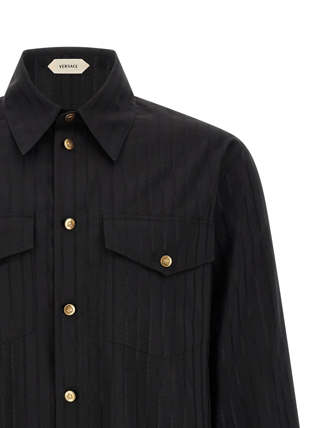 Versace Black Cotton Shirt