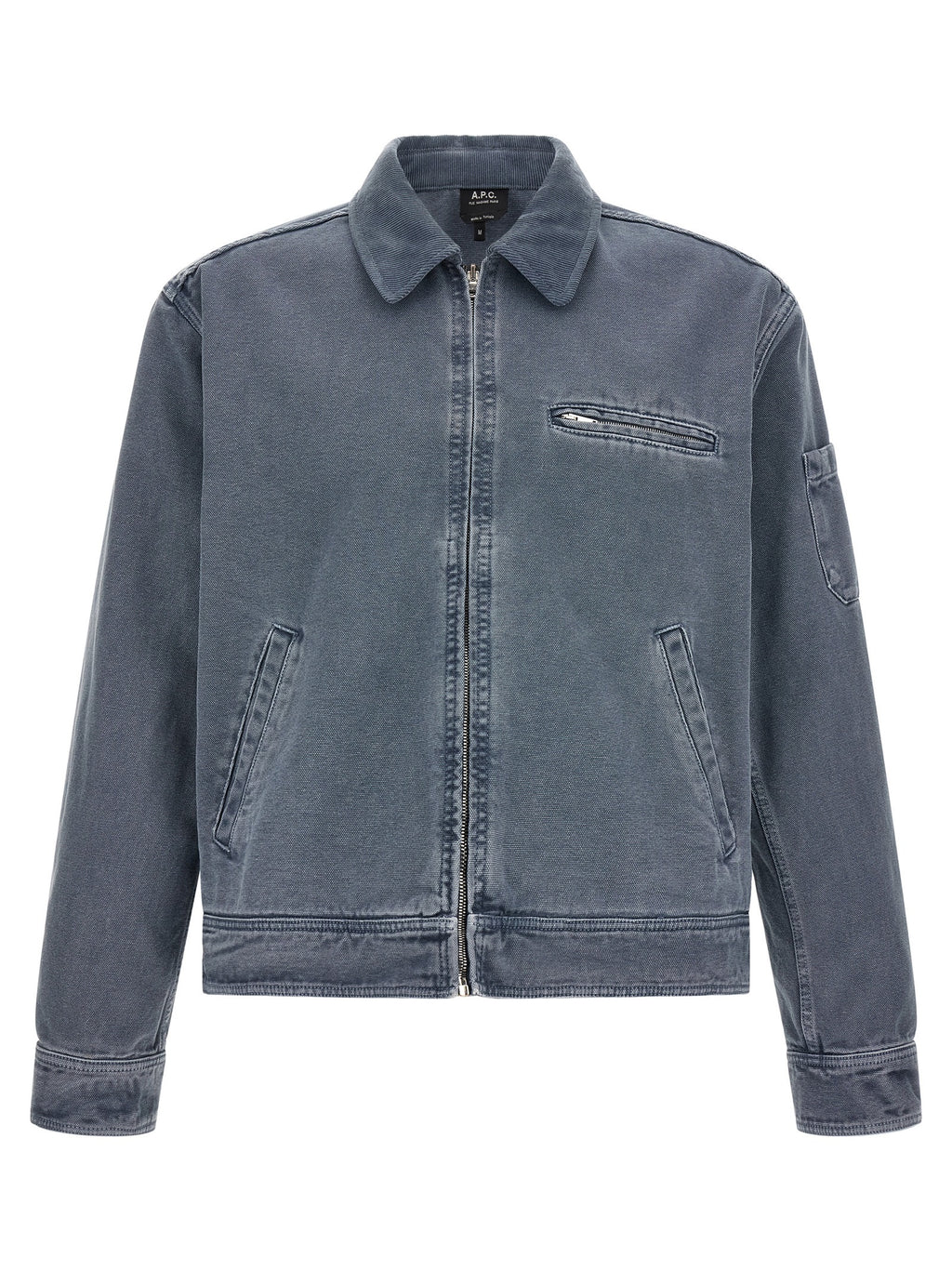 Gray Cotton Denim Jacket