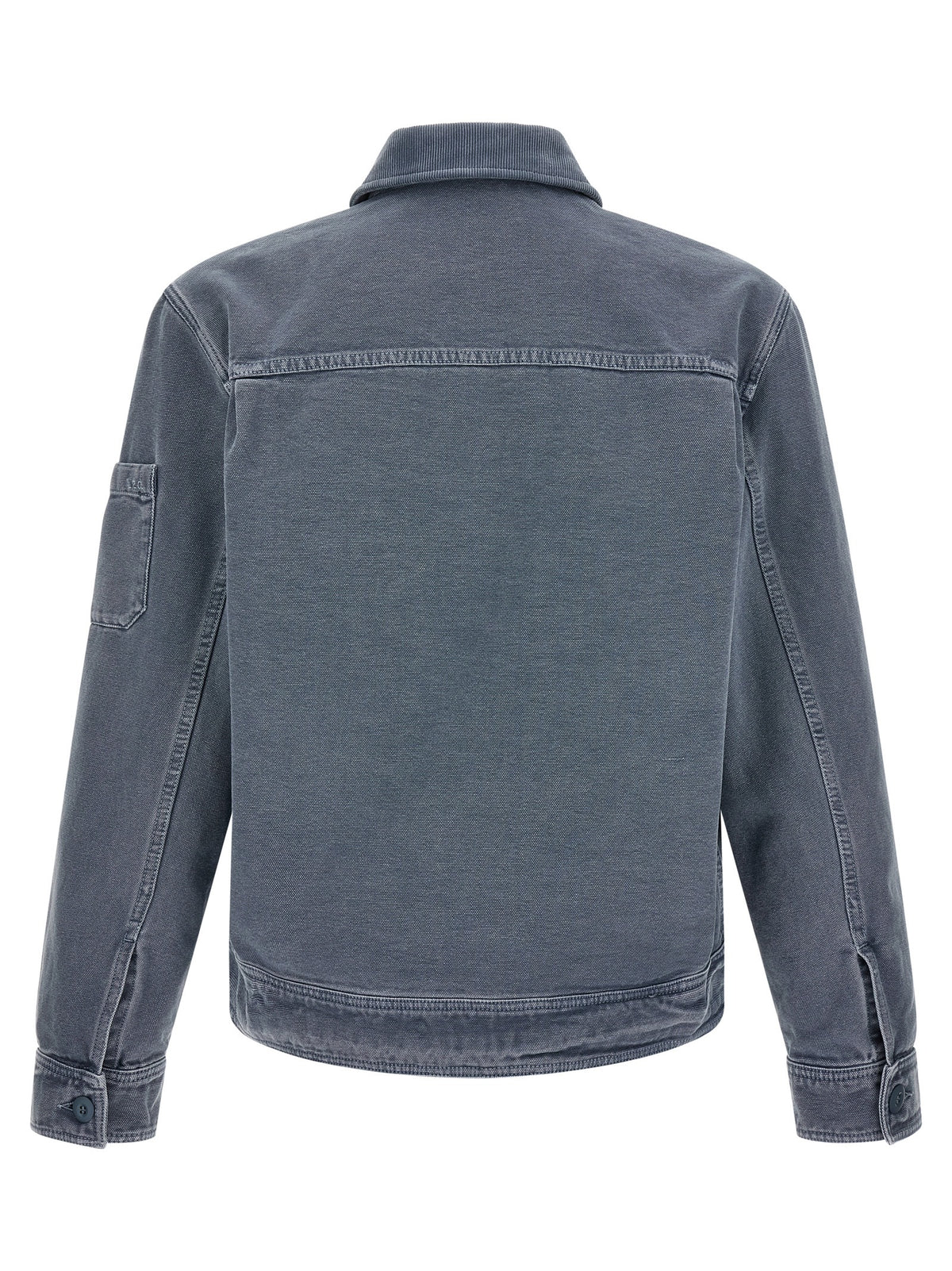 Gray Cotton Denim Jacket