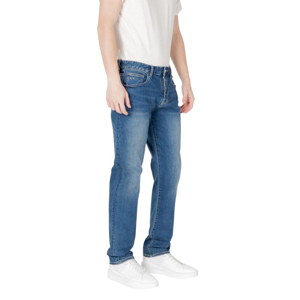 Blue Cotton Skinny Jeans