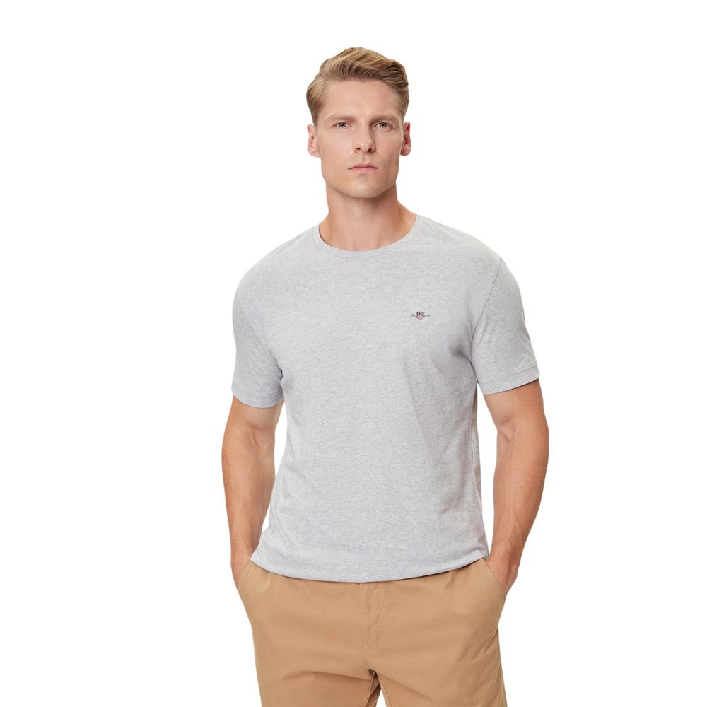 Gant Grey Cotton T-Shirt