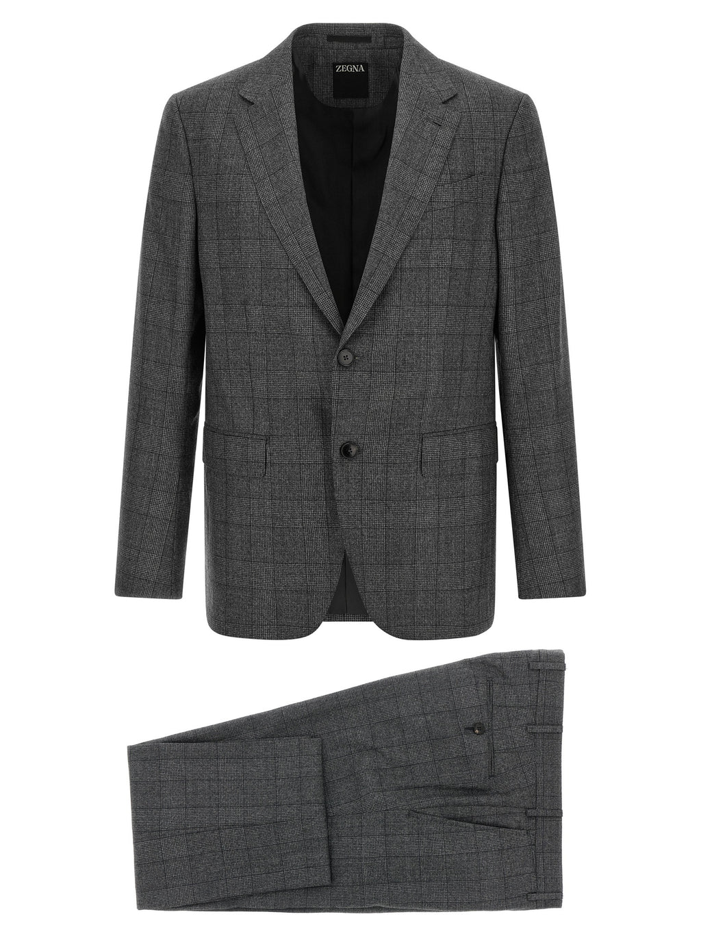 Gray Wool Two-Piece Suit
