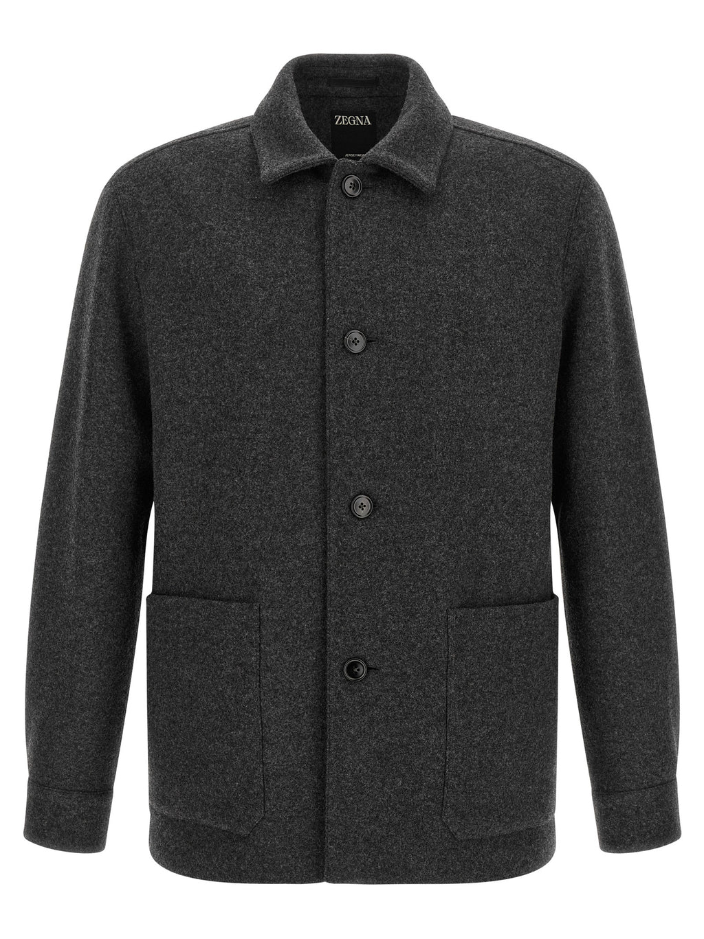 Gray Wool Blouse