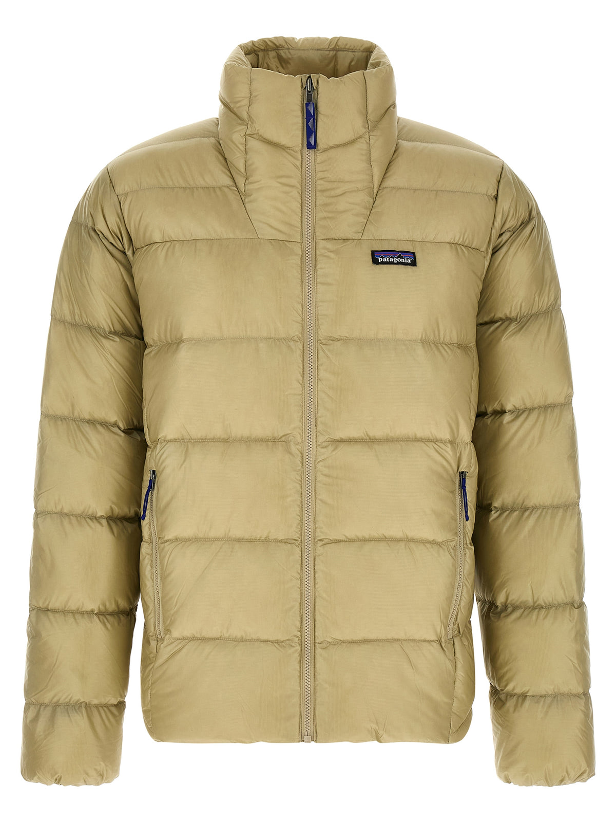 Beige Nylon Full-Length Jacket