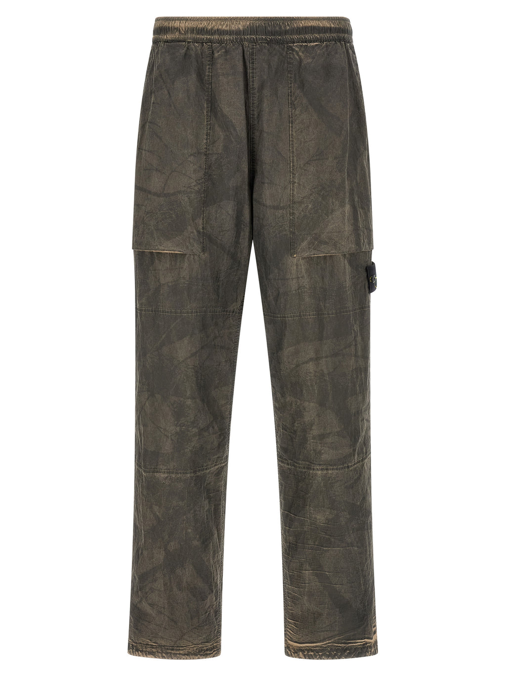 Gray Polyamide Casual Pants