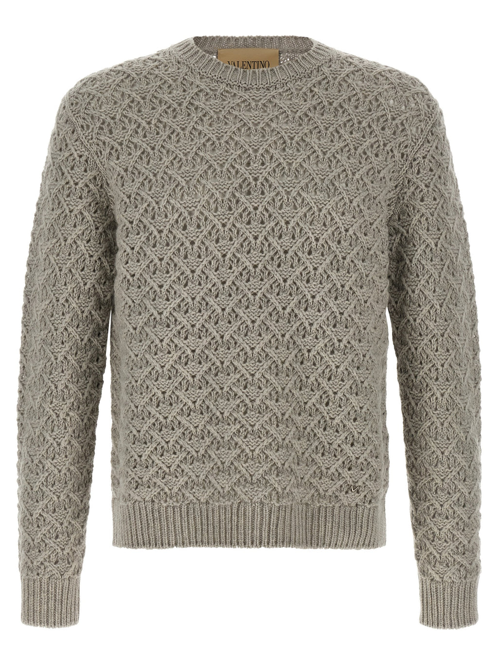 Valentino Garavani Grey Virgin Wool Cardigan
