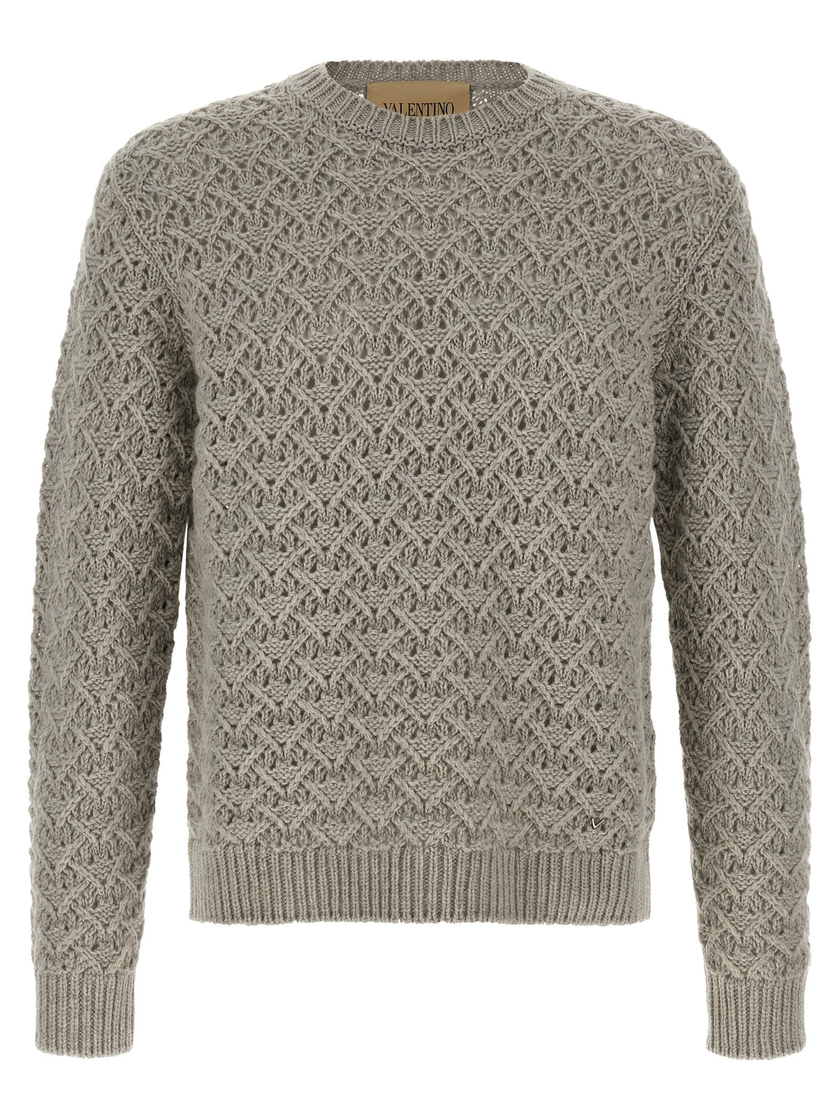 Valentino Garavani Grey Virgin Wool Cardigan