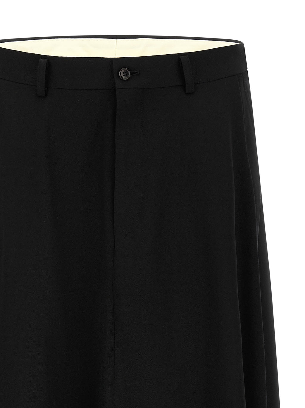 Comme des Garçons Black Wool Dress Trousers
