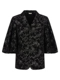 Black Polyester Blazer