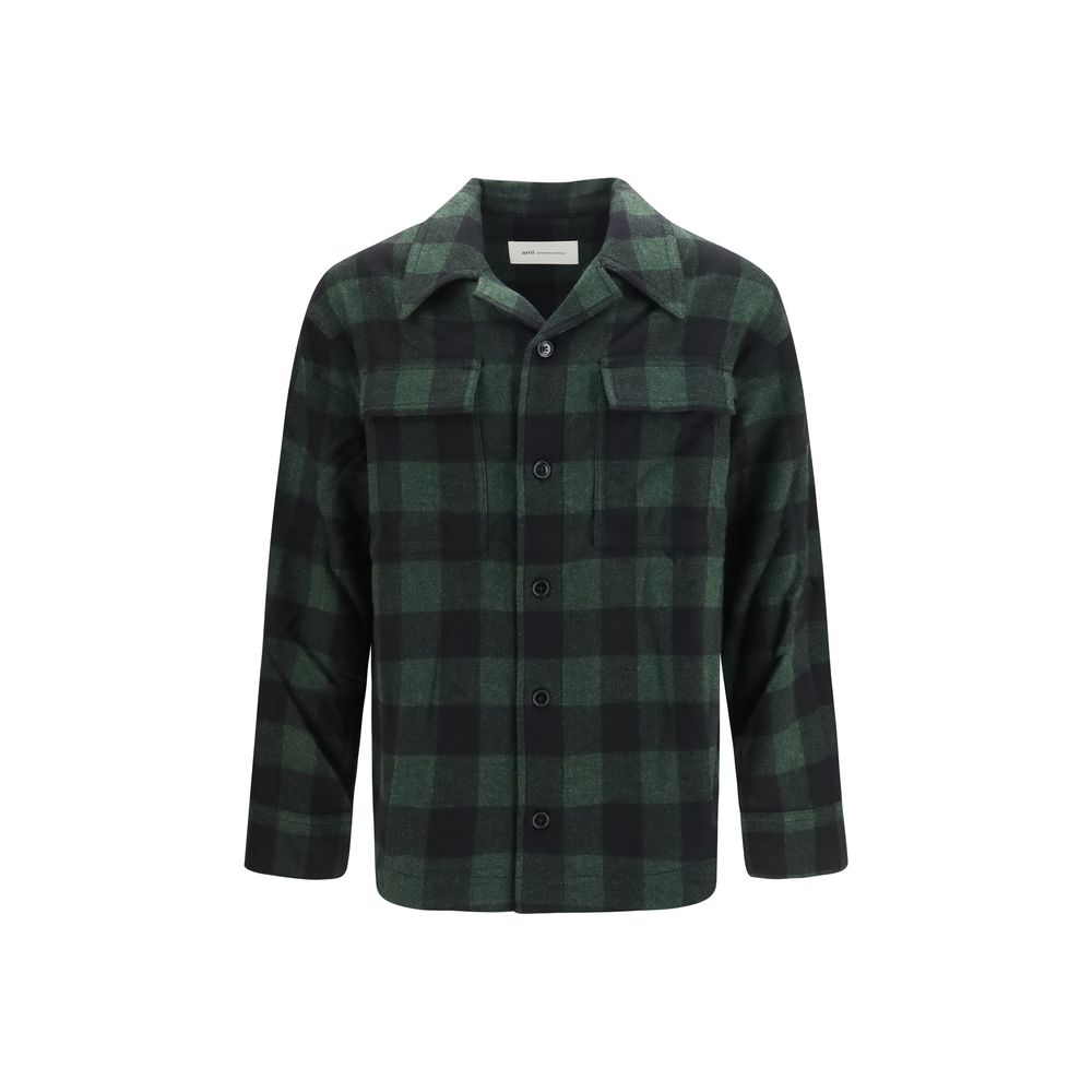 Bicolor Wool Oves Aries Full-Length Jacket