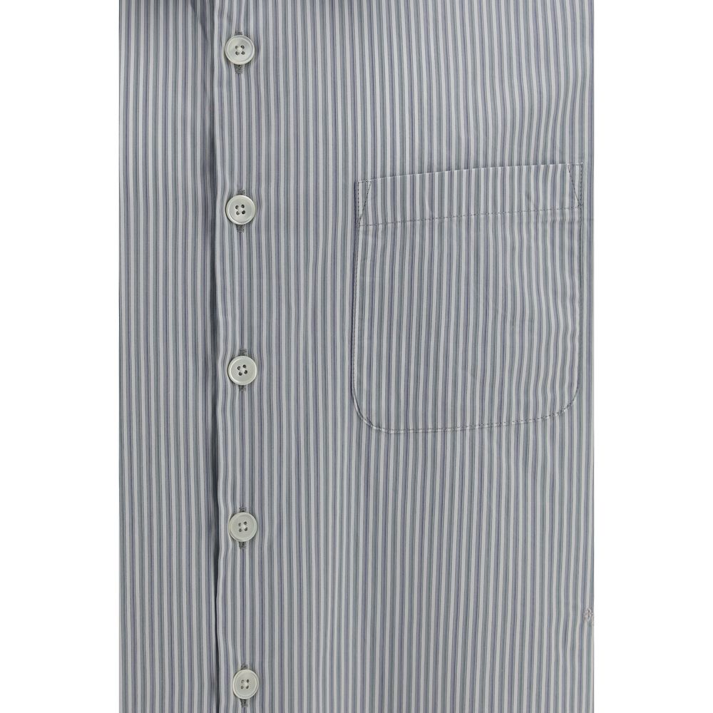 Gray Cotton Pattern Shirt