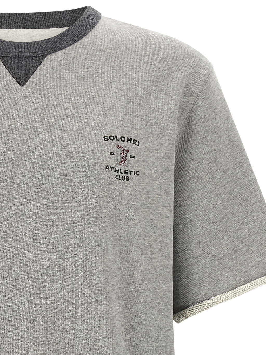Brunello Cucinelli Grey Cotton Sweatshirt
