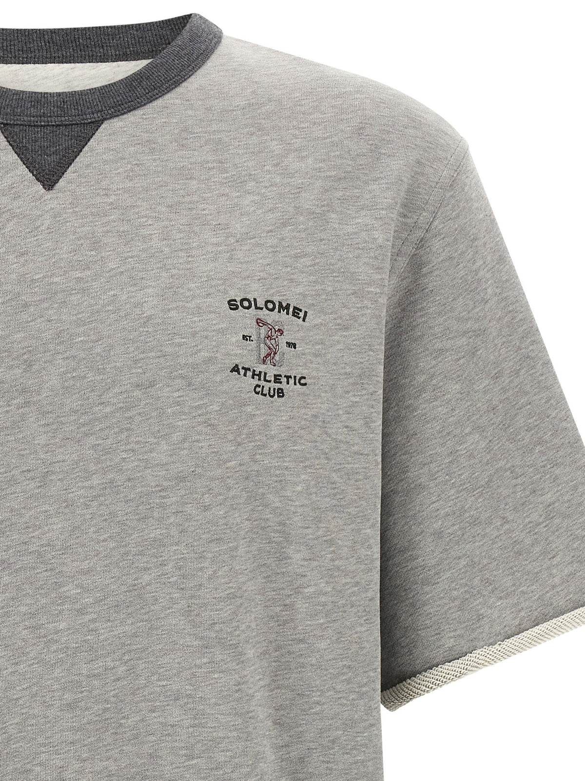 Brunello Cucinelli Grey Cotton Sweatshirt