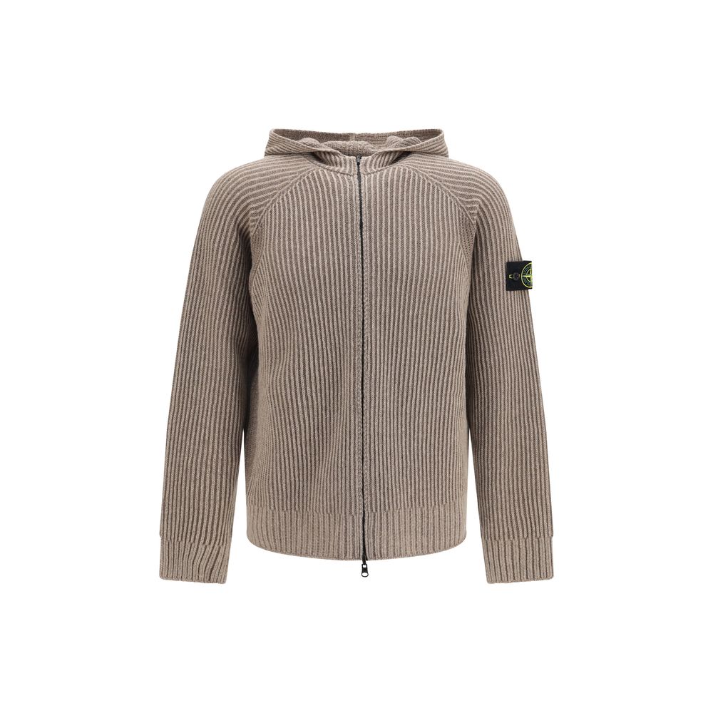 Beige Cashmere Hoodie