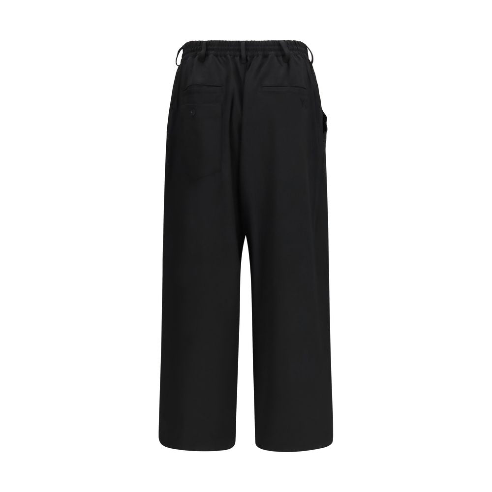 Y-3 Black Wool Casual Trousers