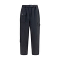 Black Polyester Athletic Pants