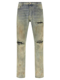 Beige Cotton Jeans Denim