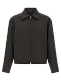 Brown Wool Full-Length Jacket