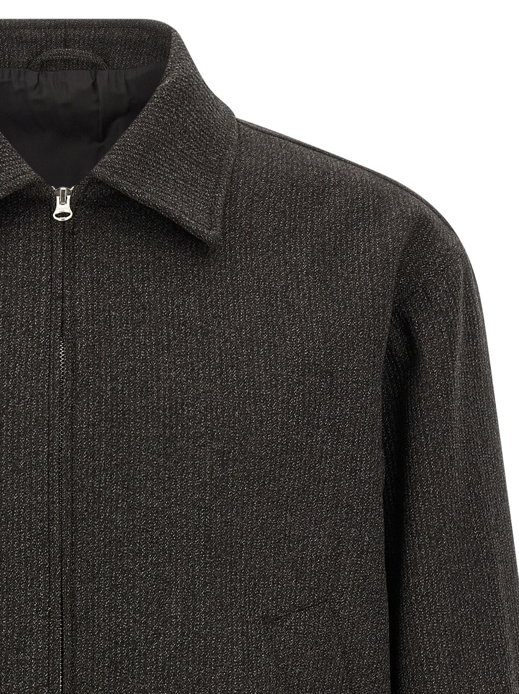 Brown Wool Full-Length Jacket