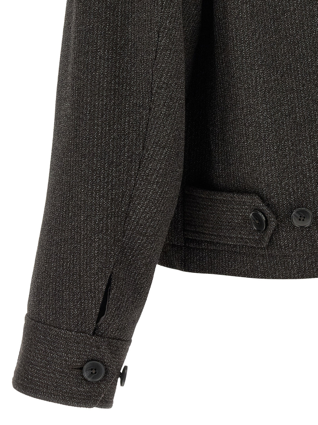 Brown Wool Full-Length Jacket