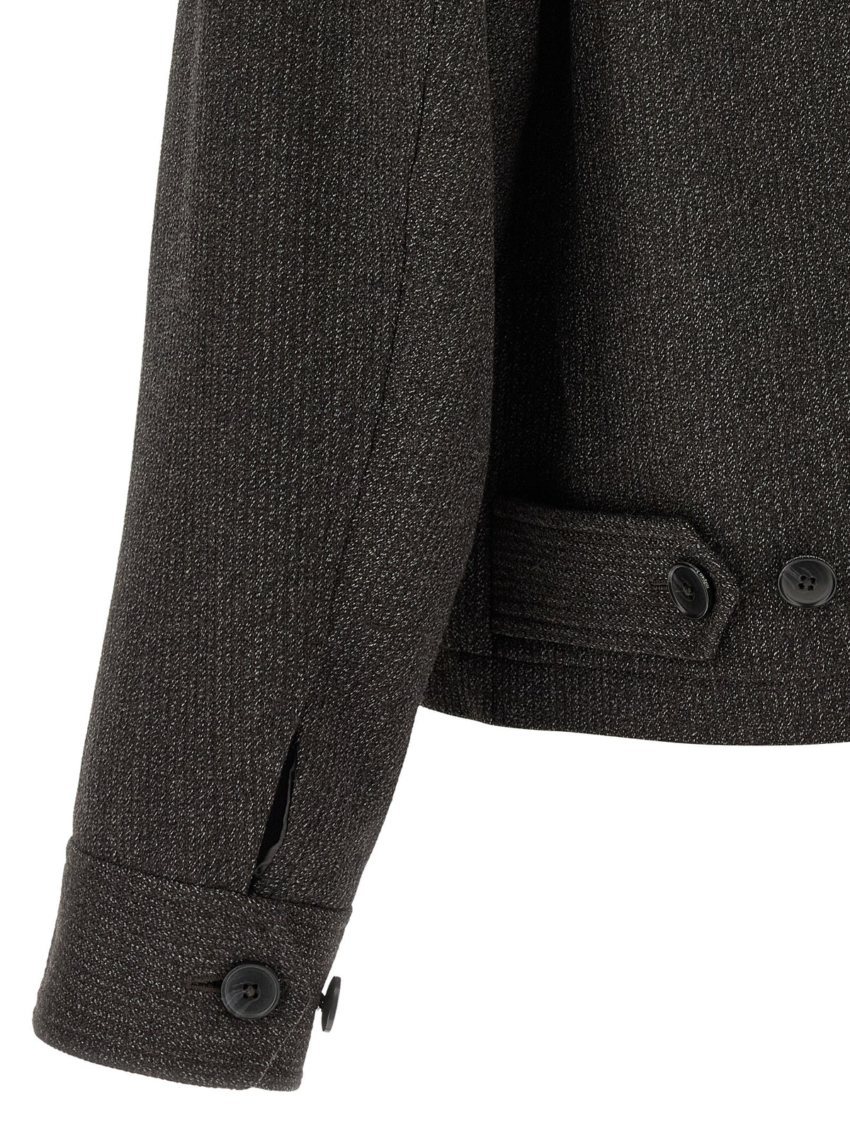 Brown Wool Full-Length Jacket