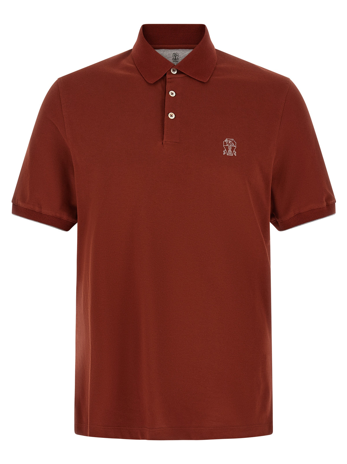 Red Cotton Polo Shirt