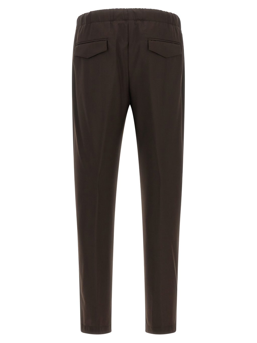 Lardini Brown Virgin Wool Casual Trousers
