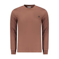 Brown Cotton Men's T-Shirt