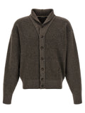 Brown Merino Wool Cardigan