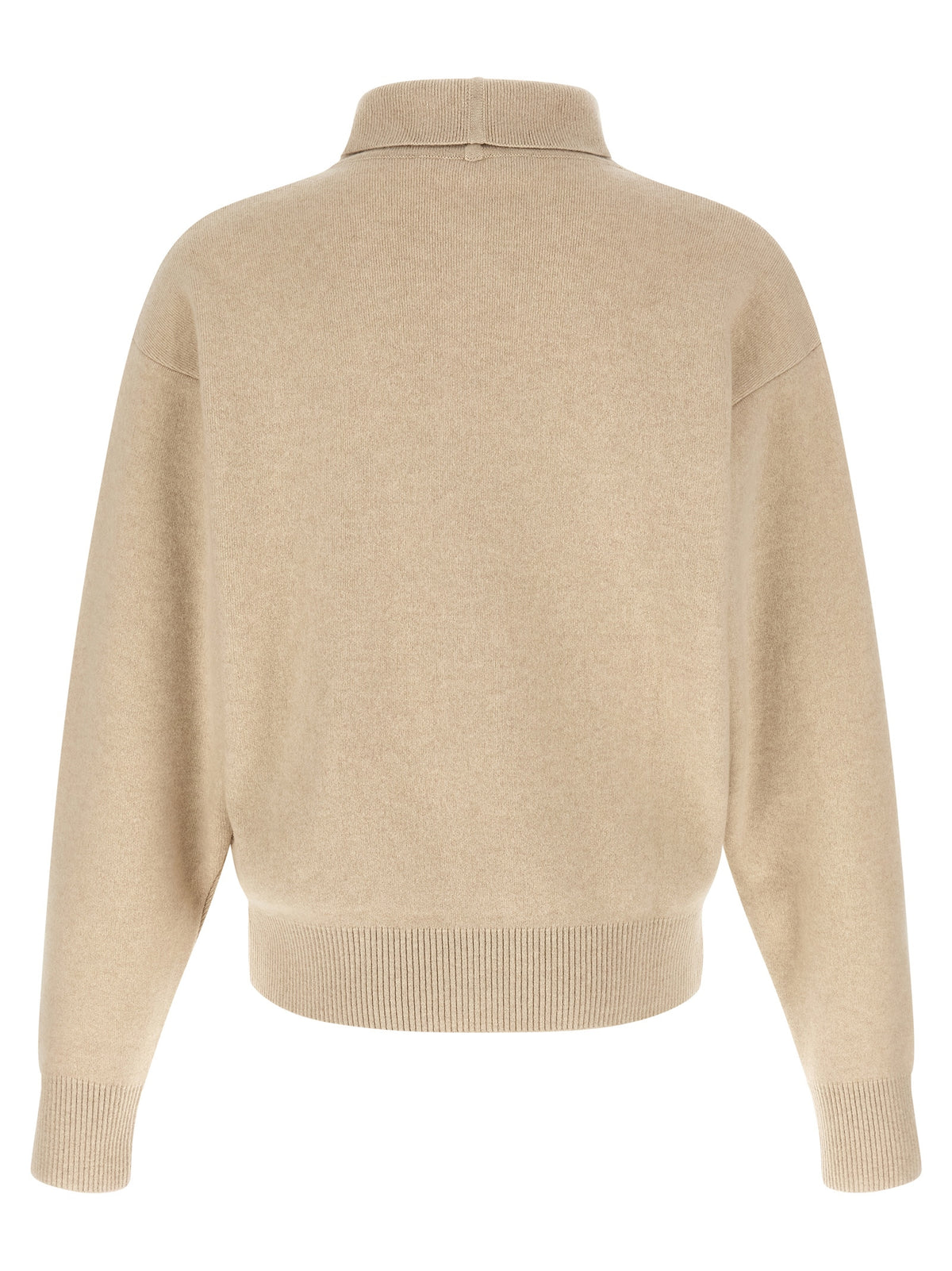 Beige Merino Wool Cardigan