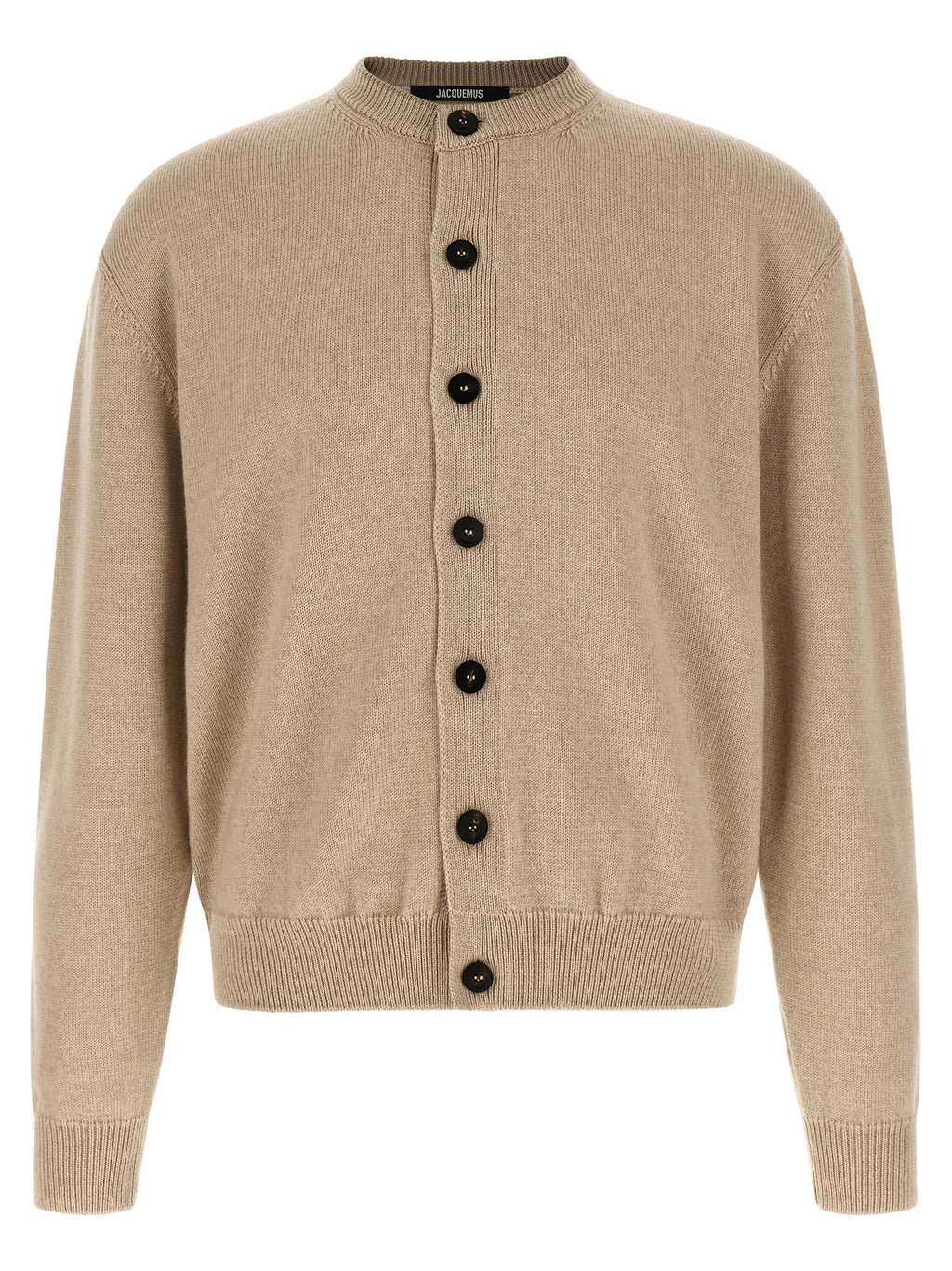 Beige Merino Wool Cardigan
